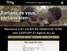 Tablet Screenshot of century21-adl-st-julien.com